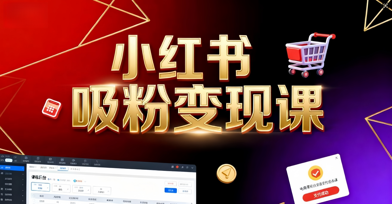 《小红书吸粉变现》当天变现不是梦！揭秘小红书吸粉变现的财富密码-会创网